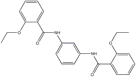 2-ethoxy-N-[3-[(2-ethoxybenzoyl)amino]phenyl]benzamide Structure
