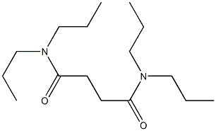 N,N,N',N'-tetrapropylbutanediamide Structure