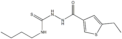 1-butyl-3-[(5-ethylthiophene-3-carbonyl)amino]thiourea 구조식 이미지