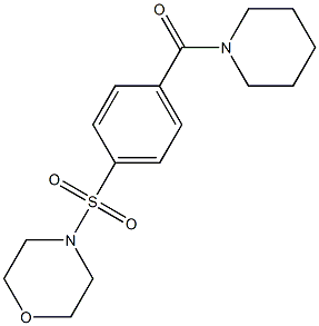 (4-morpholin-4-ylsulfonylphenyl)-piperidin-1-ylmethanone 구조식 이미지