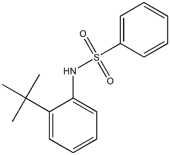N-(2-tert-butylphenyl)benzenesulfonamide 구조식 이미지