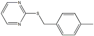 2-[(4-methylphenyl)methylsulfanyl]pyrimidine Structure