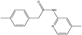 2-(4-methylphenyl)-N-(4-methylpyridin-2-yl)acetamide Structure