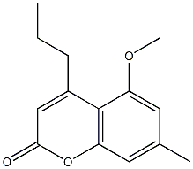5-methoxy-7-methyl-4-propylchromen-2-one 구조식 이미지
