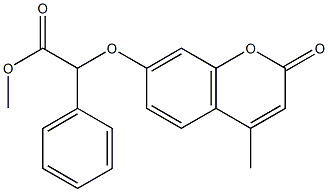 methyl 2-(4-methyl-2-oxochromen-7-yl)oxy-2-phenylacetate Structure