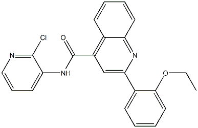 N-(2-chloropyridin-3-yl)-2-(2-ethoxyphenyl)quinoline-4-carboxamide 구조식 이미지
