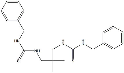 1-benzyl-3-[3-(benzylcarbamothioylamino)-2,2-dimethylpropyl]thiourea 구조식 이미지