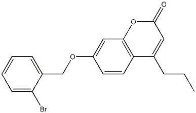 7-[(2-bromophenyl)methoxy]-4-propylchromen-2-one 구조식 이미지