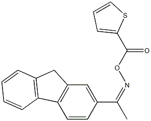 [(Z)-1-(9H-fluoren-2-yl)ethylideneamino] thiophene-2-carboxylate 구조식 이미지