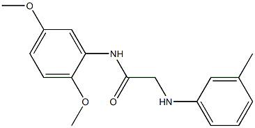 N-(2,5-dimethoxyphenyl)-2-(3-methylanilino)acetamide Structure