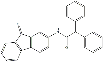 N-(9-oxofluoren-2-yl)-2,2-diphenylacetamide 구조식 이미지
