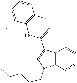 N-(2,6-dimethylphenyl)-1-pentylindole-3-carboxamide 구조식 이미지