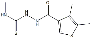 1-[(4,5-dimethylthiophene-3-carbonyl)amino]-3-methylthiourea 구조식 이미지