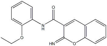 N-(2-ethoxyphenyl)-2-iminochromene-3-carboxamide 구조식 이미지