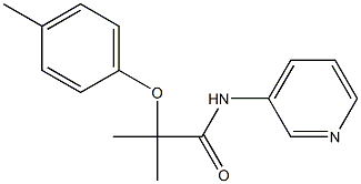 2-methyl-2-(4-methylphenoxy)-N-pyridin-3-ylpropanamide 구조식 이미지