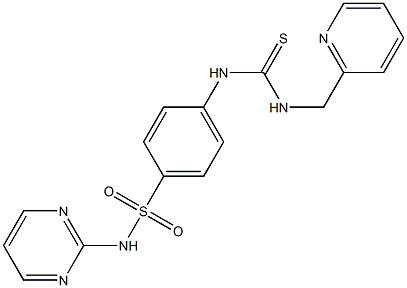 1-(pyridin-2-ylmethyl)-3-[4-(pyrimidin-2-ylsulfamoyl)phenyl]thiourea Structure