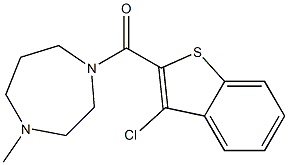 (3-chloro-1-benzothiophen-2-yl)-(4-methyl-1,4-diazepan-1-yl)methanone 구조식 이미지