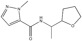 2-methyl-N-[1-(oxolan-2-yl)ethyl]pyrazole-3-carboxamide Structure