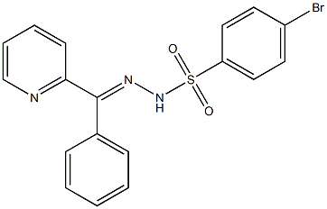 4-bromo-N-[(E)-[phenyl(pyridin-2-yl)methylidene]amino]benzenesulfonamide 구조식 이미지