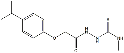 1-methyl-3-[[2-(4-propan-2-ylphenoxy)acetyl]amino]thiourea 구조식 이미지