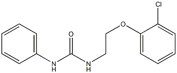 1-[2-(2-chlorophenoxy)ethyl]-3-phenylurea 구조식 이미지