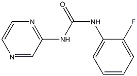 1-(2-fluorophenyl)-3-pyrazin-2-ylurea 구조식 이미지