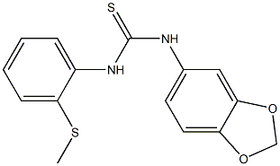 1-(1,3-benzodioxol-5-yl)-3-(2-methylsulfanylphenyl)thiourea 구조식 이미지