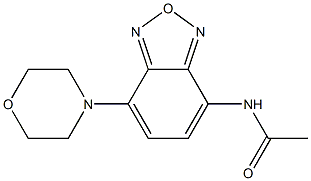 N-(4-morpholin-4-yl-2,1,3-benzoxadiazol-7-yl)acetamide 구조식 이미지