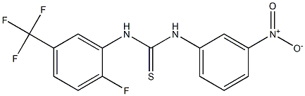 1-[2-fluoro-5-(trifluoromethyl)phenyl]-3-(3-nitrophenyl)thiourea 구조식 이미지