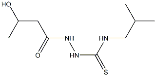 1-(3-hydroxybutanoylamino)-3-(2-methylpropyl)thiourea 구조식 이미지