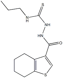 1-propyl-3-(4,5,6,7-tetrahydro-1-benzothiophene-3-carbonylamino)thiourea Structure