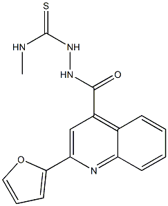 1-[[2-(furan-2-yl)quinoline-4-carbonyl]amino]-3-methylthiourea 구조식 이미지