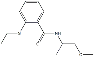 2-ethylsulfanyl-N-(1-methoxypropan-2-yl)benzamide 구조식 이미지