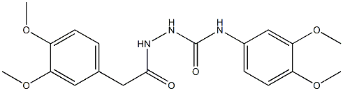 1-(3,4-dimethoxyphenyl)-3-[[2-(3,4-dimethoxyphenyl)acetyl]amino]urea Structure