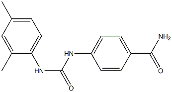 4-[(2,4-dimethylphenyl)carbamoylamino]benzamide 구조식 이미지