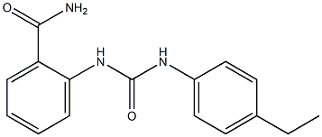 2-[(4-ethylphenyl)carbamoylamino]benzamide Structure