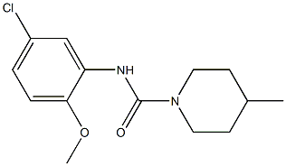 N-(5-chloro-2-methoxyphenyl)-4-methylpiperidine-1-carboxamide 구조식 이미지