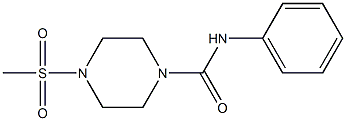 4-methylsulfonyl-N-phenylpiperazine-1-carboxamide Structure