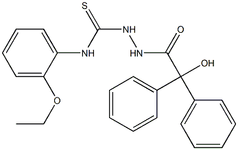 1-(2-ethoxyphenyl)-3-[(2-hydroxy-2,2-diphenylacetyl)amino]thiourea Structure