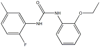 1-(2-ethoxyphenyl)-3-(2-fluoro-5-methylphenyl)urea Structure