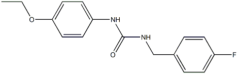1-(4-ethoxyphenyl)-3-[(4-fluorophenyl)methyl]urea Structure