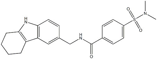 4-(dimethylsulfamoyl)-N-(6,7,8,9-tetrahydro-5H-carbazol-3-ylmethyl)benzamide Structure