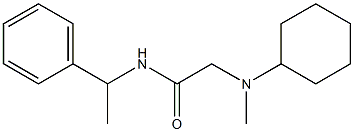 2-[cyclohexyl(methyl)amino]-N-(1-phenylethyl)acetamide Structure