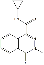 N-cyclopropyl-3-methyl-4-oxophthalazine-1-carboxamide Structure