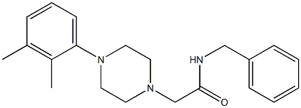 N-benzyl-2-[4-(2,3-dimethylphenyl)piperazin-1-yl]acetamide 구조식 이미지