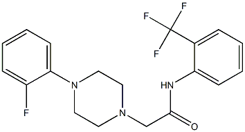 2-[4-(2-fluorophenyl)piperazin-1-yl]-N-[2-(trifluoromethyl)phenyl]acetamide Structure