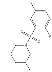 1-(2,5-difluorophenyl)sulfonyl-3,5-dimethylpiperidine 구조식 이미지