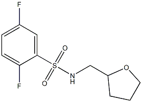 2,5-difluoro-N-(oxolan-2-ylmethyl)benzenesulfonamide 구조식 이미지