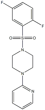 1-(2,5-difluorophenyl)sulfonyl-4-pyridin-2-ylpiperazine Structure