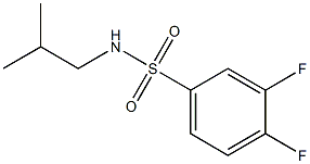 3,4-difluoro-N-(2-methylpropyl)benzenesulfonamide 구조식 이미지